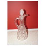 Antique Cut Class Cruet Bottle