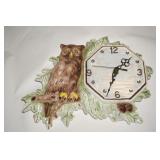 vintage Owl Clock