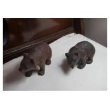 Two Bear Figurines