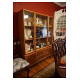 Two Piece China Hutch  CONTENTS NOT INCLUDED