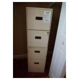 Four Drawer Filling Cabinet with Key