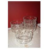 Set of Six Glass Dessert Bowls by Arcoroc
