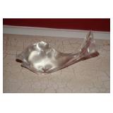 Clear Art Glass Whale