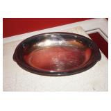 Oval Silver-Plate Two Handed Serving Dish