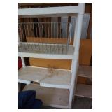 Plastic Storage Shelf with Metal Rack