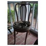 ATQ Chair Turned Planter with other Items