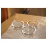 Set of Three Fire King Condiment Dishes