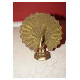 Mini Metal Peacock Figurine