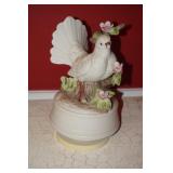 Musical Porcelain Dove