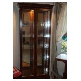 Lighted Curio Cabinet with Five Shelves