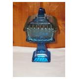 Teal Vintage Candy Dish