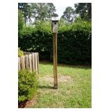 Wooden Birdhouse on Pole