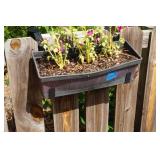 Three Planters attached to the Fence