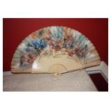 VTG Hand Fan with Floral Motif