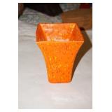 Orange Ceramic Planter