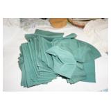 Collection of green napkins