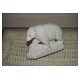 White Porcelain Polar Bear Figurine