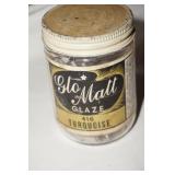 Vtg Glo Matt Bottle with VTG Pull Knobs