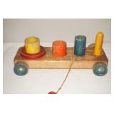 Antq Pull Behind Toy w/parts