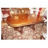 VTG Solid Mahogany Double Pedestal Dinning Room ..