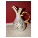 Bud Vase with Flower Motif and Pitcher Shaped