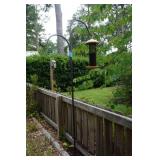 Large Shepherds Hook with Bird Feeder