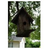 Wood Bird House in Tree
