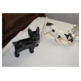 Two Porcelain Dog Figurines