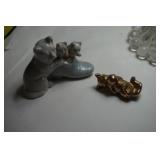 Two Cat Figurines