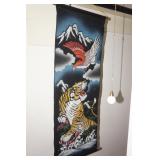 Painted Velvet Hanging Decoration Tiger