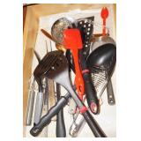 Drawer lot of Misc Kitchen Serving Utensils