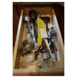 .Drawer lot with Misc Kitchen Cooking Utensils