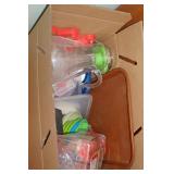 Box lot of Misc Plastic Ware