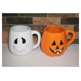 Two Halloween Coffee Mugs