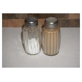 Glass Salt and Pepper Shakers