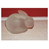 Art Glass Rabbit by Crowning Touch Collection