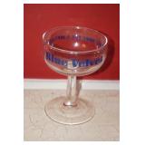 Blue Velvet Oil Company Advertising Glass