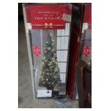 5.5ft  Pret Lit Tree with Urn in Origianl Box