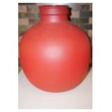 Extra Large Red Glass Decorative Vase