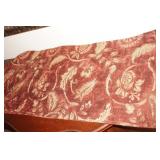 Burgandy an Gold Table Runner  70"