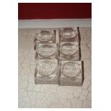 Six Clear Glass Master Salts