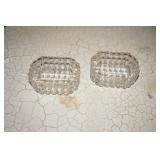 Two Clear Glass Master Salts