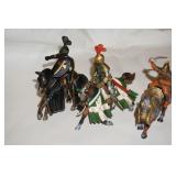 3 Knights & Horses Toys