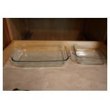 Two Pyrex Baking Dish   Square and Rectangle