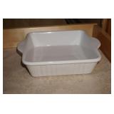 White Ceramice Baking Dish