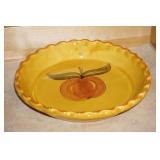 1971 Los Angeles Pottery Pie Plate with Peach