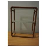 Copper and Glass Knick Knack Shelf