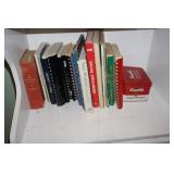 Shelf lot of Cookbooks