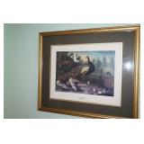 Framed and Matted Ornamental Garden Picture