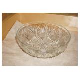 VTG Round Depression Clear Glass Bowl